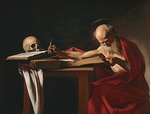 Caravaggio, Michelangelo - Saint Jerome