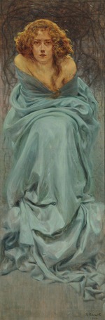 Kienerk, Giorgio - Il Dolore (The Grief). L'enigma umano (The Human Enigma) Triptych