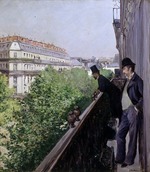 Caillebotte, Gustave - A Balcony, Boulevard Haussmann