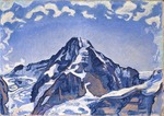 Hodler, Ferdinand - The Mönch with clouds