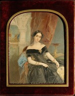 Sokolov, Pyotr Fyodorovich - Portrait of Leonilla Ivanovna Baryatinskaya, Princess zu Sayn Wittgenstein (1816-1918)