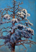 Gallen-Kallela, Akseli - Snowy Pine Tree