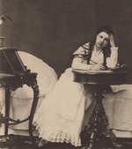 Anonymous - Portrait of the opera singer Maria Klimentova-Muromtseva (1857-1946) as Tatiana in opera Eugene Onegin by P. Tchaikovsky
