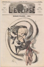 Gill, André - Caricature of Richard Wagner in L'Éclipse