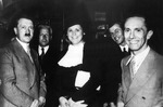Anonymous - Adolf Hitler, Franz von Hoesslin, Maria Müller and Joseph Goebbels during a reception at Winifried Wagner in Haus Wahnfried