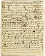 Wagner, Richard - Autograph manuscript of Das Liebesmahl der Apostel