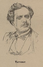 Anonymous - Eugène François Vauthrot (1825-1871) Portrait from the Program to Oper Tannhäuser by Richard Wagner. Paris, Théâtre de l'Opéra-L