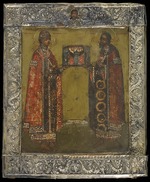 Russian icon - Saints Tsarevich Demetrius and Prince Roman of Uglich