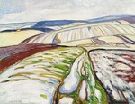 Munch, Edvard - Snowmelt near Elgersburg