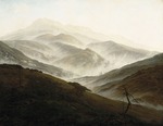 Friedrich, Caspar David - Riesengebirge Landscape with Rising Fog