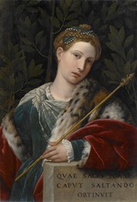 Moretto da Brescia, Alessandro - Portrait of a Lady as Salomé