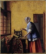 Hooch, Pieter, de - Woman Weighing Gold