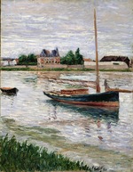 Caillebotte, Gustave - Sailboat Moored on the Seine, Argenteuil