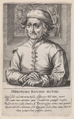 Hondius, Hendrik, the Elder - Portrait of Hieronymus Bosch. From Pictorum aloquot celebrium præcipué Germaniæ Inferioris
