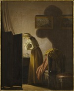 Hilleström, Pehr - A Woman Catching Fleas by Candlelight
