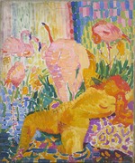 Delaunay, Robert - Nudes with Ibises