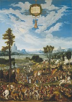 Refinger, Ludwig - Horatius Cocles Stopping King Porsenna's Army outside Rome