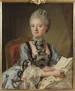 Pasch, Lorenz, the Younger - Portrait of Louisa Ulrika of Prussia (1720-1782), Queen of Sweden