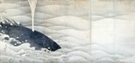 Jakuchu, Ito - Whale. Folding screen