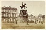 Bergamasco, Charles (Karl) - View of the Monument to Emperor Nicholas I on Saint Isaac's Square