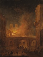 Robert, Hubert - The Fire of Hôtel-Dieu in Paris