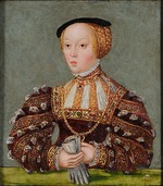Cranach, Lucas, the Younger - Portrait of Elizabeth of Austria (1526-1545), Queen of Poland