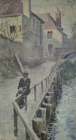 Schiele, Egon - The Stolpeckgasse at Klosterneuburg