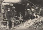 Anonymous - The Great Famine. A family at the ruins of their house in Killarney