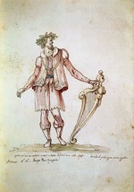 Buontalenti, Bernardo - Portrait of Jacopo Peri (1561-1633). Costume design of Arion in the 5th Intermedio of La Pellegrina
