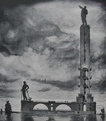 Rozhnovsky, Vyacheslav Stanislavovich - Design for a Lenin monument in Leningrad harbor