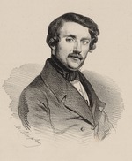 Menut, Adolphe - Portrait of the composer Gaetano Donizetti (1797-1848)