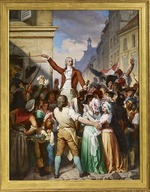 Lefebvre, Charles-Victor-Eugène - Méhul teaching patriotic songs to the people of Paris