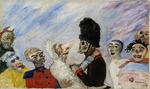 Ensor, James - Squelette arrêtant masques