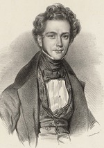 Devéria, Achille - Portrait of the composer and pianist Henri Herz (1803-1888) 