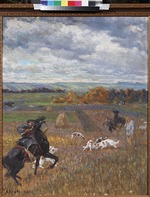 Kravchenko, Nikolai Ivanovich - Illustration for poem Hunting with hounds by Nikolay Nekrasov