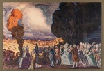 Pasternak, Leonid Osipovich - Grand Duke Pavel Petrovich and Grand Duchess Maria Fyodorovna at hunting near Stuttgart. (The Imperial Hunting in Russia) 