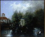 Murzin, Semyon Akimovich - Pond in the Estate Garden