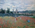 Monet, Claude - Poppy Fields near Vétheuil