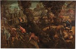 Tintoretto, Jacopo - The battle between the Israelites and the Philistines
