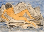 Mueller, Otto - Nude woman lying on water