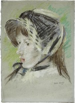 Morisot, Berthe - Jeanne Pontillon à la capeline 