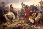 Royer, Lionel - Vercingetorix throws down his arms at the feet of Julius Caesar