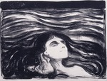 Munch, Edvard - Lovers in the Waves (Elskende par i bolger)