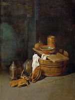 Hoecke, Robert van den - Still life with household utensils