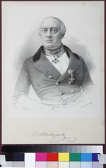 Lithography W. Bachmann - Portrait of Stepan Petrovich Shevyryov (1806-1864)
