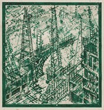 Chernikhov, Yakov Georgievich - Study for the Cycle of Architectural Landscapes