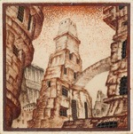 Chernikhov, Yakov Georgievich - Study for the Cycle of Architectural Landscapes