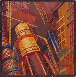 Chernikhov, Yakov Georgievich - Study for the Cycle of Architectural Landscapes