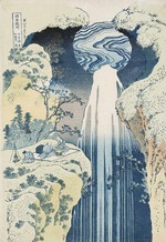 Hokusai, Katsushika - The Amida Waterfall in the Far Reaches of the Kisokaido Road (From the set Waterfalls of the Various Provinces) 