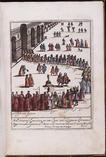 Anonymous - Procession of the Doge and his entourage in the Piazza San Marco in Venice